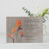 Invitation Oiseau russe du paradis des mariages (Debout devant)