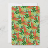 Invitation Oiseau sophistiqué du paradis nuptial tropique (Dos)