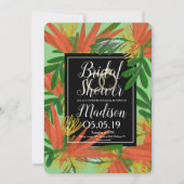 Invitation Oiseau sophistiqué du paradis nuptial tropique (Devant)