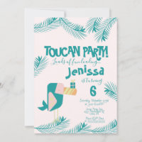 Oiseau tropical Cute Toucan Luau Anniversaire Summ