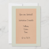 Invitation Oiseaux Bambou Asiatique Japonais Vintage (Dos)