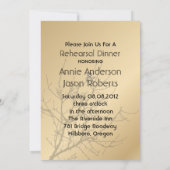 Invitation oiseaux de l'amour moderne mariage rustique à la c (Dos)