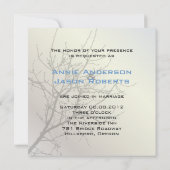 Invitation oiseaux de l'amour modernes mariage rustique à la (Dos)