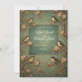 Invitation oiseaux de mariage (Devant)