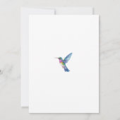 Invitation Oiseaux de mer de Whimsical avec Hydrangeas Annive (Dos)