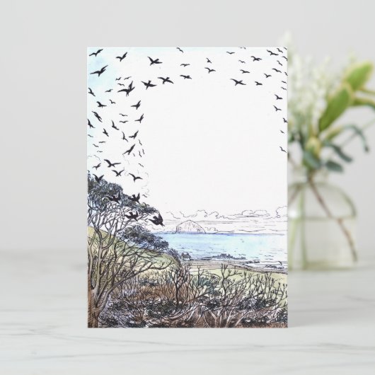 Invitation Oiseaux de plage (Debout devant)