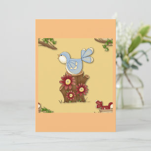 Invitation Oiseaux de printemps