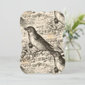 Invitation oiseaux musicaux victoriens (Debout devant)