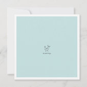 Invitation Oiseaux neutres Famille moderne Baby shower de gar (Dos)