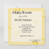 Invitation Oiseaux sur un Baby shower à fil (Dos)