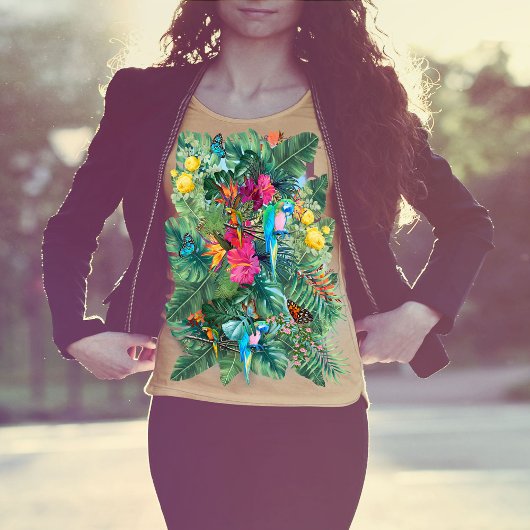 Invitation Oiseaux tropicaux du paradis