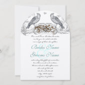 Invitation Oiseaux vintages que vous choisissez Accent Faire- (Devant)