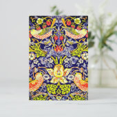 Invitation Oiseaux Voleurs de Fraises William Morris (Debout devant)