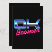 Invitation Ok Boomer (Devant / Derrière)