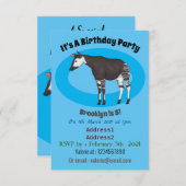 Invitation Okapi (Devant / Derrière)