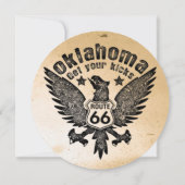 Invitation Oklahoma prenez votre rythme (Dos)