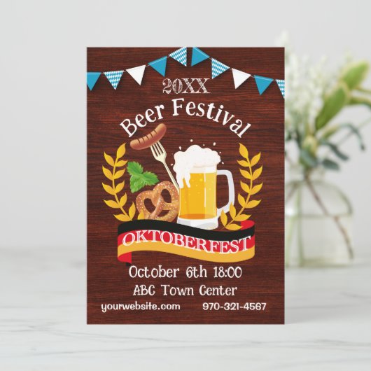 Invitation Oktoberfest (Debout devant)