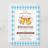 Invitation Oktoberfest Bière Party 60e anniversaire (Devant)