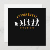 Invitation Oktoberfest Evolution Beer Festival Pretzel Draft (Devant / Derrière)