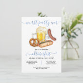 Invitation Oktoberfest Fête de saucisses à tout jamais modern (Debout devant)