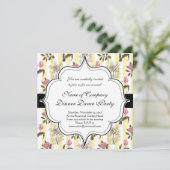 Invitation Old English Garden Vintage (Debout devant)