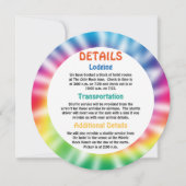 Invitation Old Hippie Hippie Tie Dye Détails de l'événement (Devant)