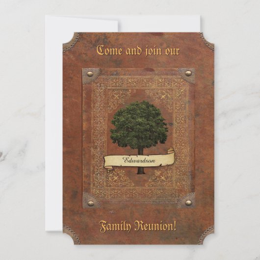 Invitation Old Leather Look (Devant)