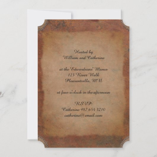 Invitation Old Leather Look (Dos)