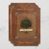 Invitation Old Leather Look (Devant / Derrière)