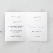Invitation Old Money Black and White Classic Wedding (Intérieur)