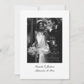 Invitation Old Money Black and White Wedding  (Dos)