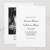 Invitation Old Money Black and White Wedding  (Devant / Derrière)