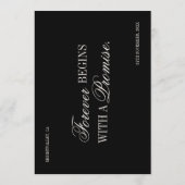 Invitation Old Money Classic Luxury Black Cream Wedding (Dos)
