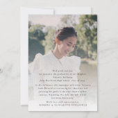 Invitation Old Money Two Photo Graduation Announcement (Dos)