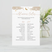 Invitation Old Wives Tales Twinkle Star Baby shower jeu (Debout devant)