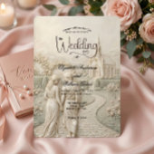 Invitation Old World Grecian Romance Garden Wedding