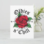 Invitation Oldies and Chill Compass Oldies Rose rouge (Debout devant)