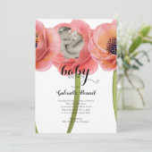 Invitation Olive Baby Bunny Dormir | Blanc (Debout devant)