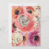 Invitation Olive Baby Bunny Dormir | Blanc (Dos)