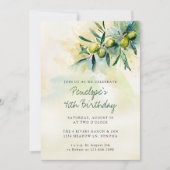 Invitation Olive Branch Méditerranéenne Botanique 40e anniver (Devant)