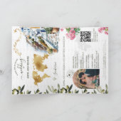 Invitation Olive Grèce Destination Mariage Passeport QR Code (Intérieur)