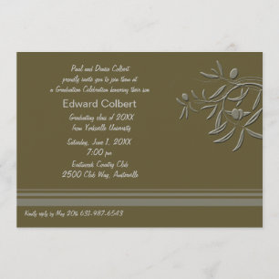 Invitation Olive Green