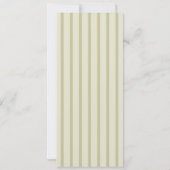 Invitation Olive Green Calligraphy Wedding Long Menu Card (Dos)