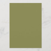Invitation Olive Green Modern Wedding Table Number (Dos)