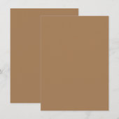 Invitation Olive Gris, Taupe Pale, Sable Basse, (Devant / Derrière)
