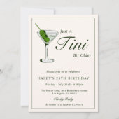 Invitation Olive Martini Cocktail Drôle 25ème anniversaire (Devant)