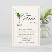 Invitation Olive Martini Cocktail Drôle 30ème anniversaire (Debout devant)