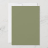 Invitation Olive Muted Flora Wedding (Dos)