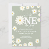 Invitation Olive Sage n'est-elle pas Onederful Daisy annivers (Devant)