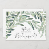 Invitation Olive Seras-Tu Ma Femme D'Accueil (Devant / Derrière)